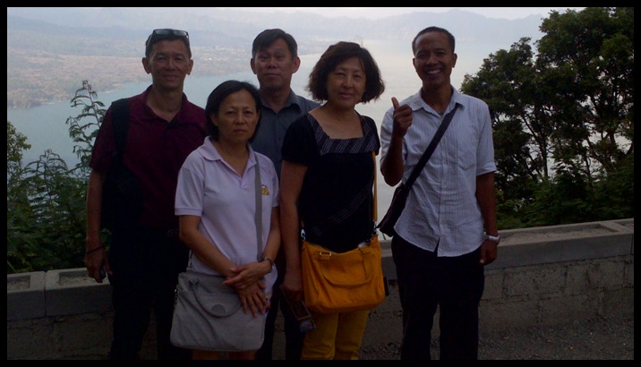 Mature travelers enjoying an easy-access scenic viewpoint in Bali